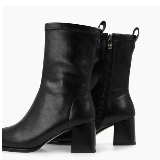 Lodi A-Heka Black Leather Ankle Boots