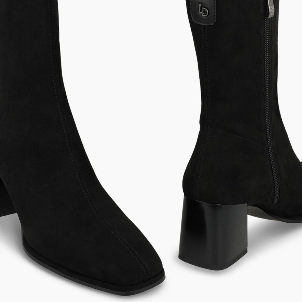 Lodi A-HEKA Black Suede Ankle Boots