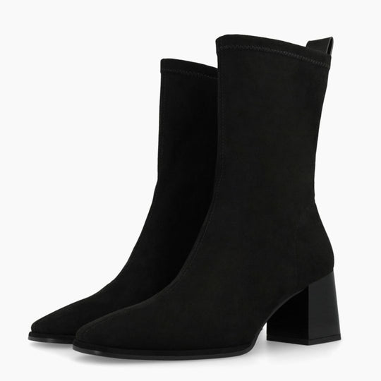Lodi A-HEKA Black Suede Ankle Boots