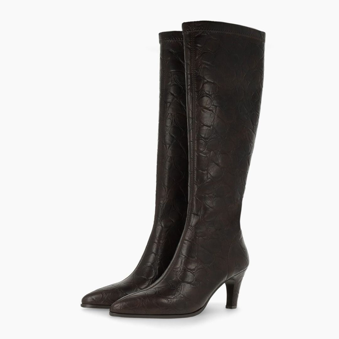 Lodi A-OSIRIS Brown Knee-high Boots