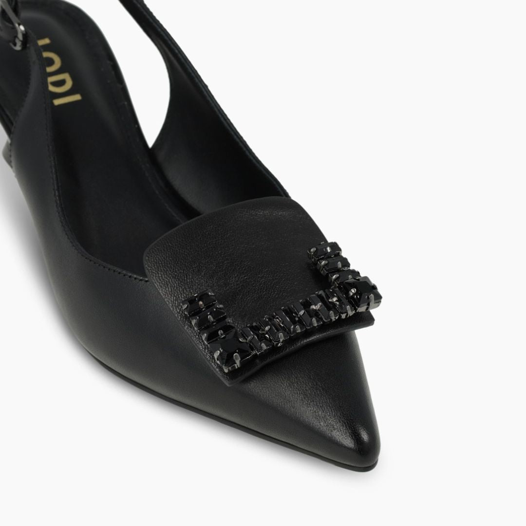 Lodi A-RINO Black Leather Courts