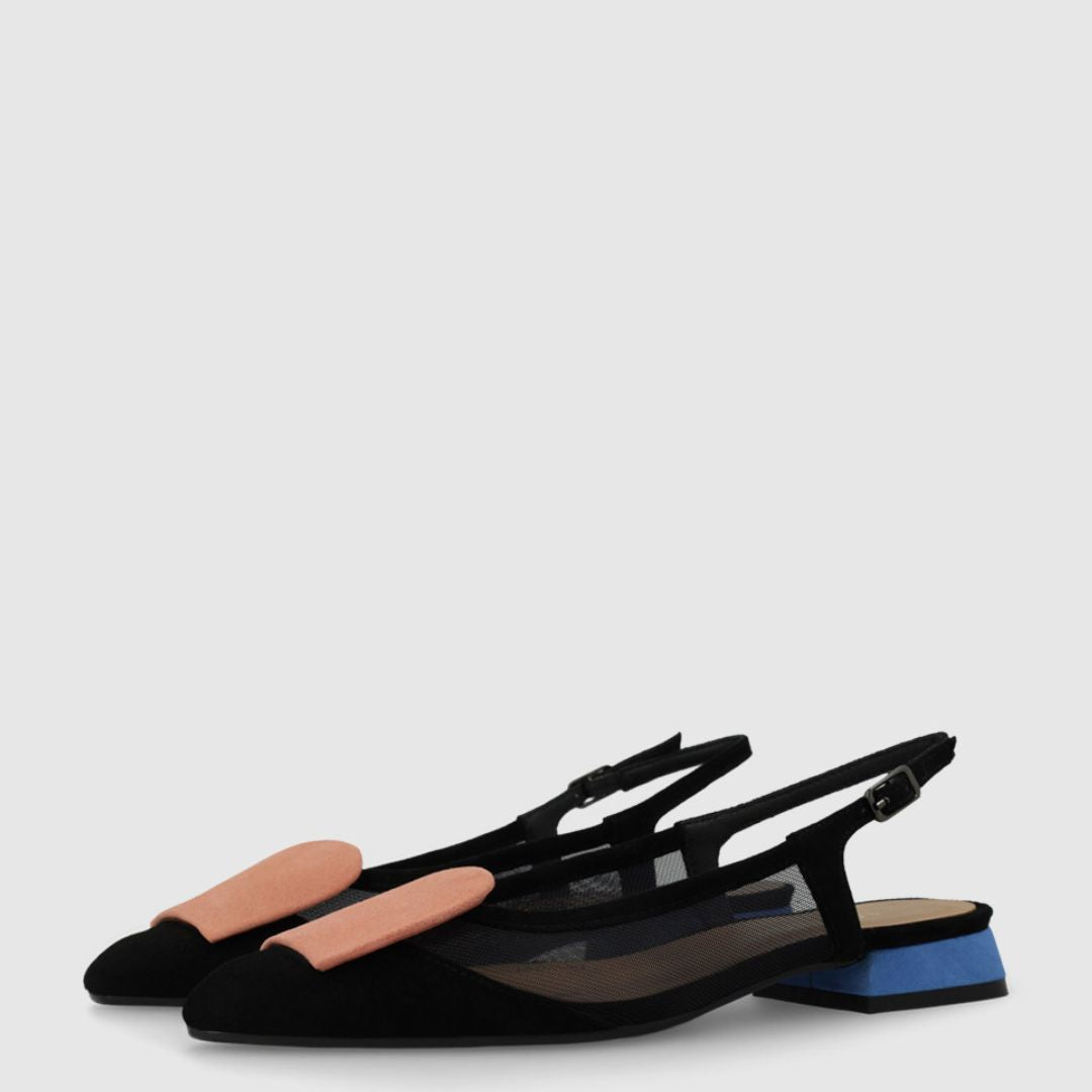 Lodi ABRO5264 Blue Ballet Flat Pumps