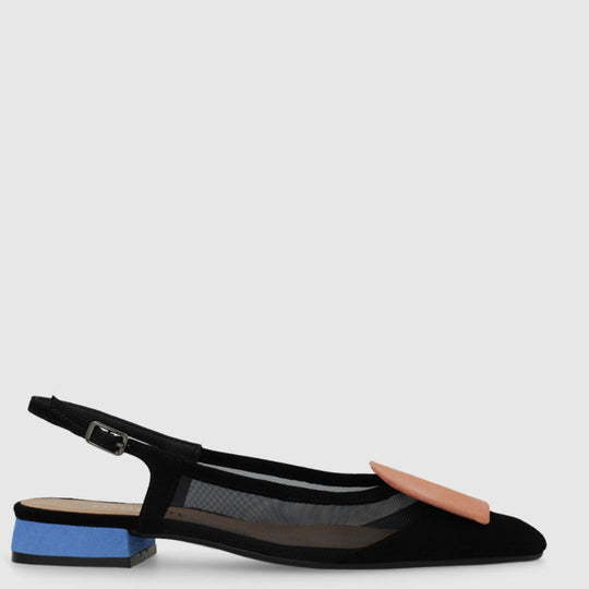 Lodi ABRO5264 Blue Ballet Flat Pumps