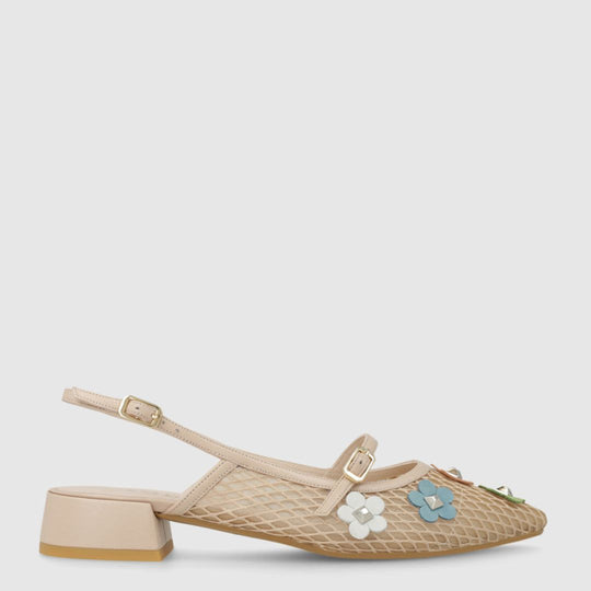 Lodi AMISANTI Beige Flat Pumps