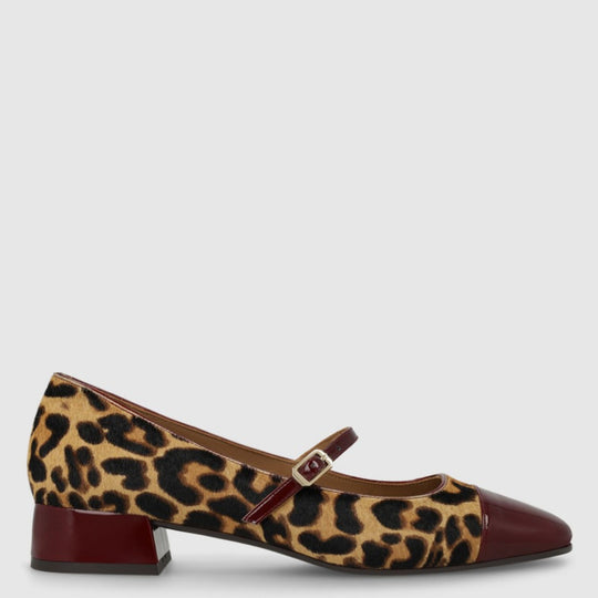 Lodi BAMERIA-IN Leopard and Patent Pump