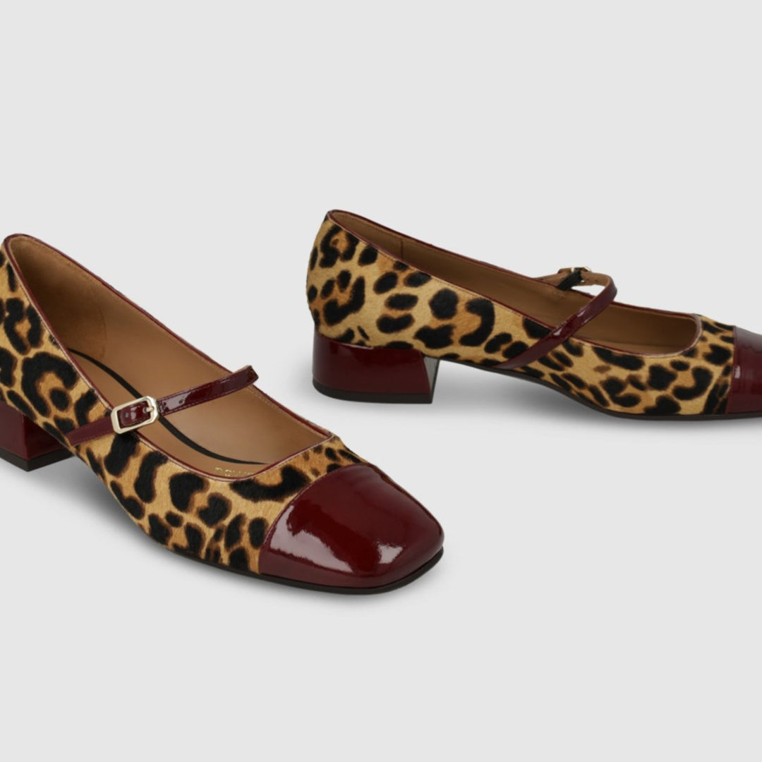 Lodi BAMERIA-IN Leopard and Patent Pump