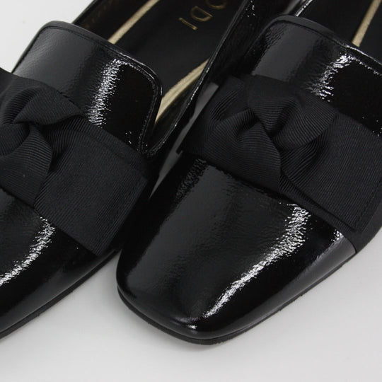 Lodi BELGA Black Leather Loafers