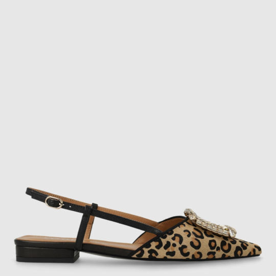 Lodi BO5504-P Leopard Ballet Flat Pumps