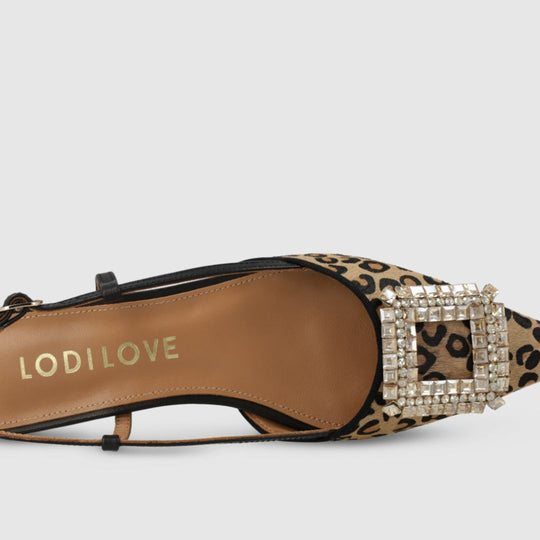 Lodi BO5504-P Leopard Ballet Flat Pumps