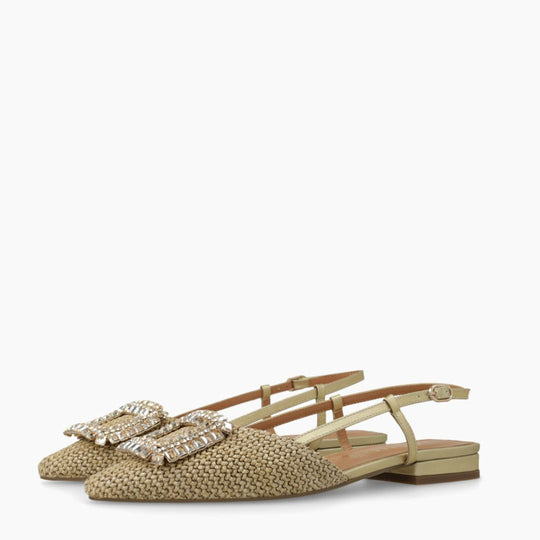 Lodi BO5504 Gold Ballet Flats