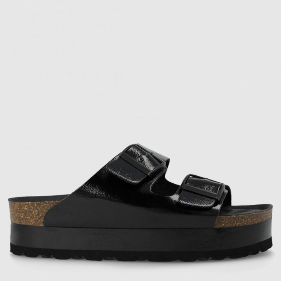 Lodi BISEN Black Platform Sandals