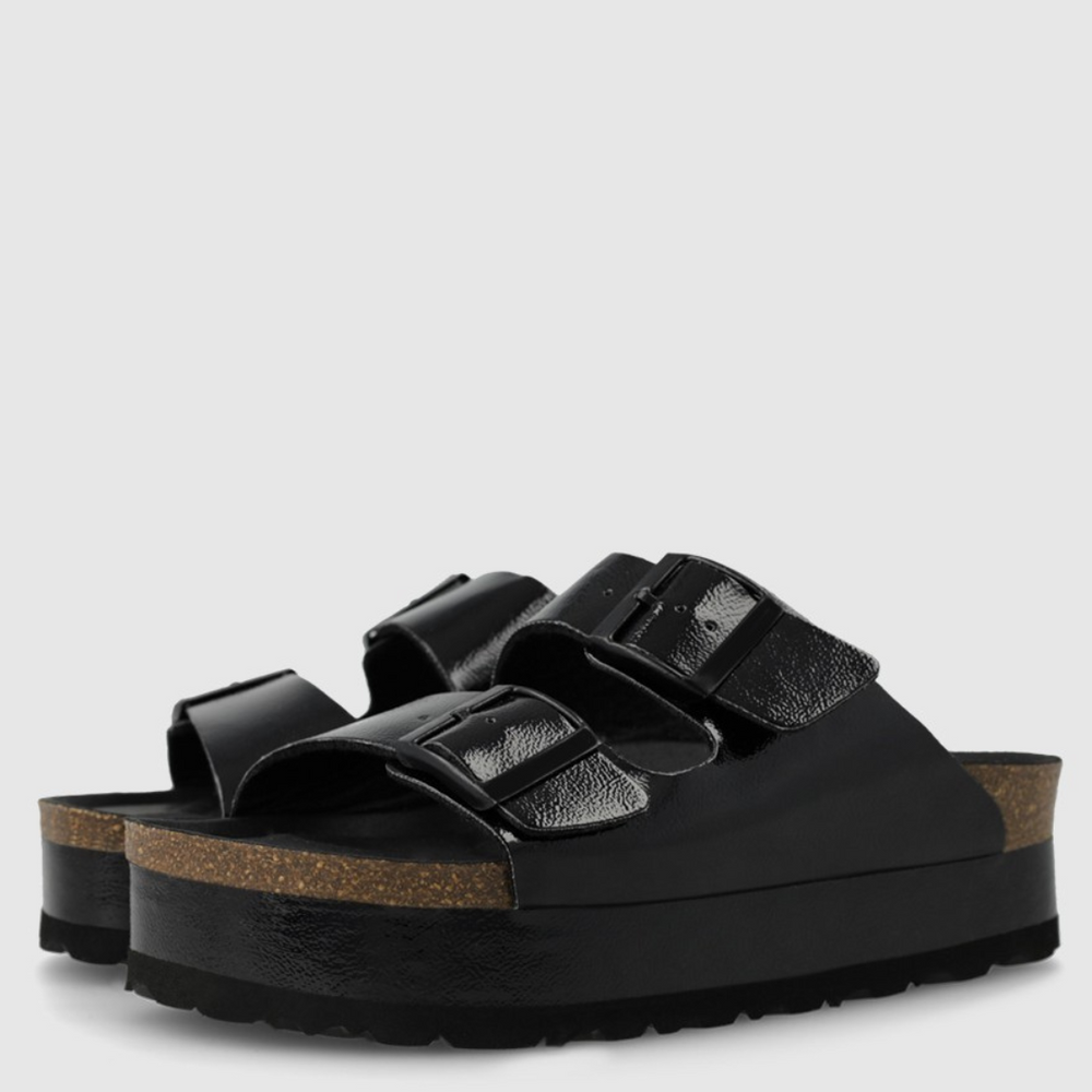 Lodi BISEN Black Platform Sandals