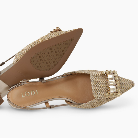 Lodi CASIOPEA Natural Slingbacks