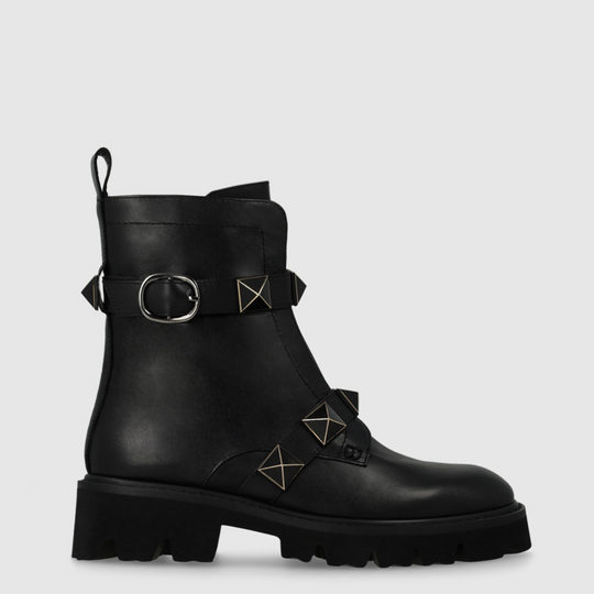 Lodi CENIR Black Leather Ankle Boots