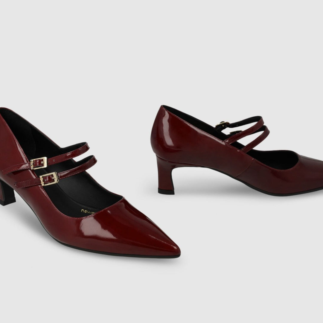 Lodi CHERINE Patent Burgandy Pumps