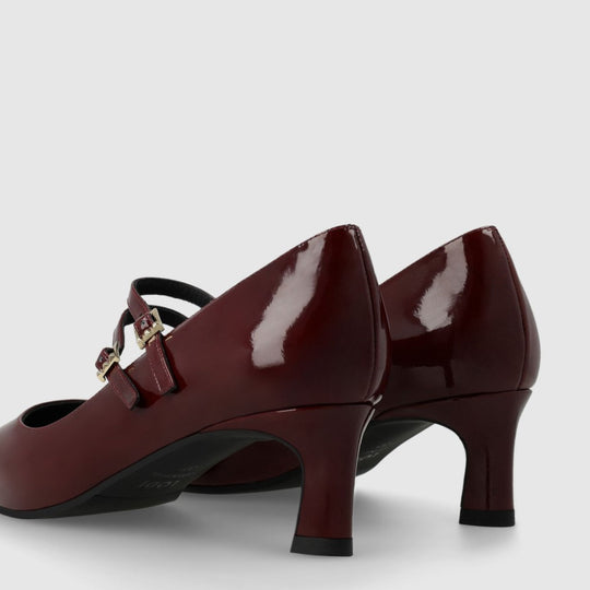 Lodi CHERINE Patent Burgandy Pumps