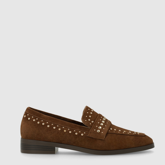 Lodi DOLI Brown Suede Loafers