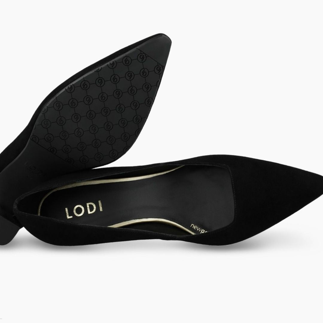Lodi GENIUS Black Suede Pump