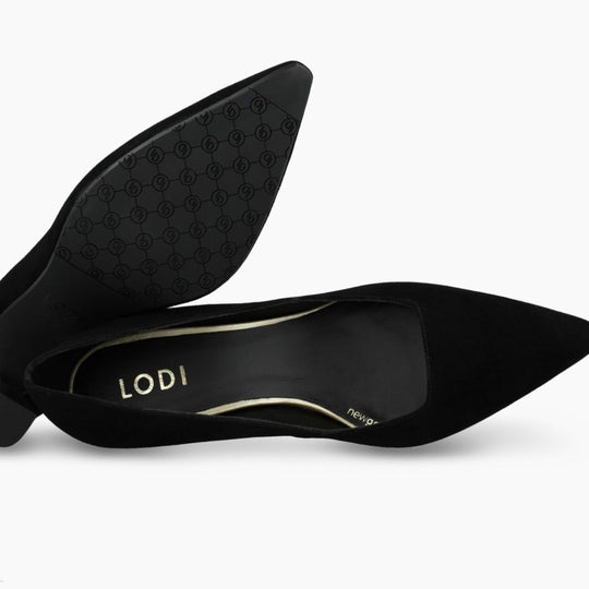 Lodi GENIUS Black Suede Pump