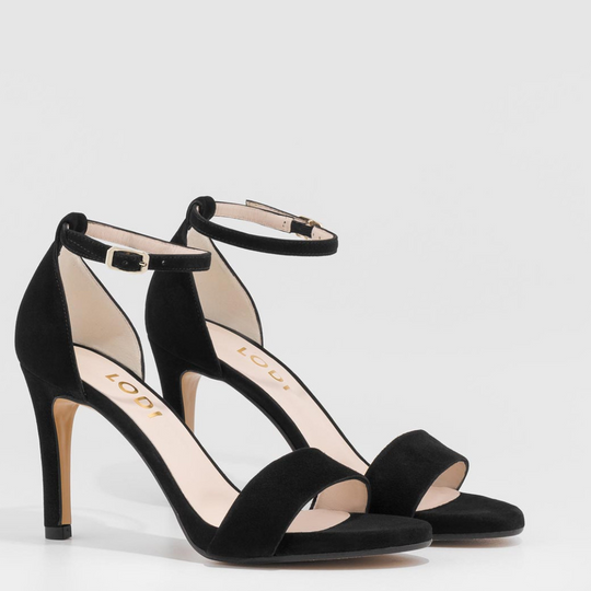 Lodi IGOR-X Black Suede Sandals