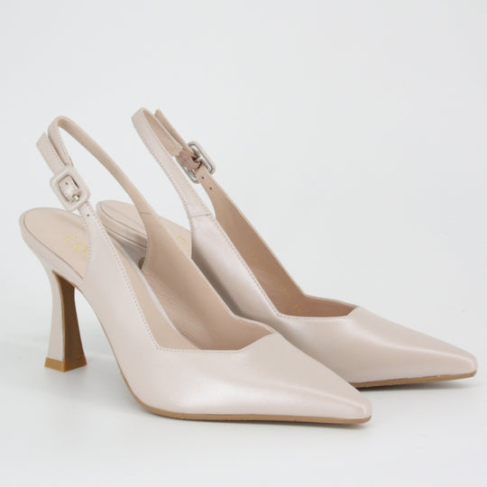Lodi JUCO Blush Pink Leather Slingback Pumps