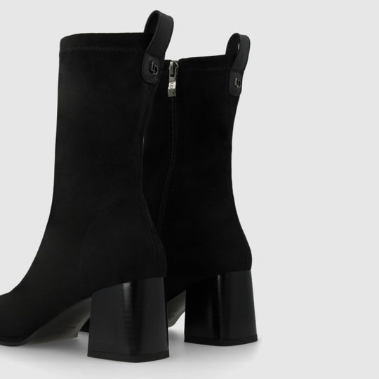 Lodi JADE Black Suede Ankle Boots