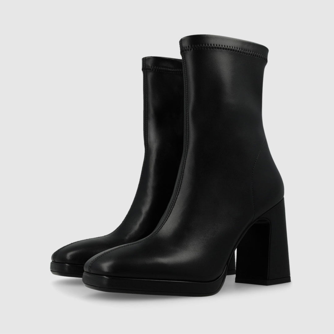 Lodi LAIRA Black Leather Ankle Boots