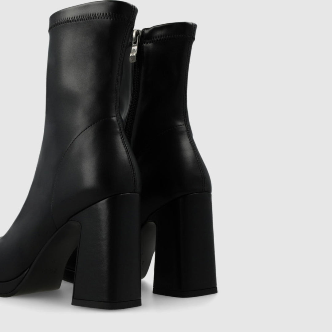 Lodi LAIRA Black Leather Ankle Boots