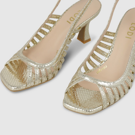 Lodi LARIN Gold Sandals