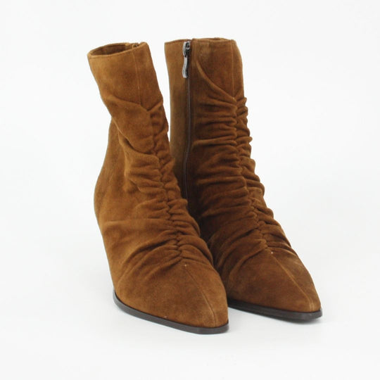 Lodi MENTA Brown Suede Ankle Boots