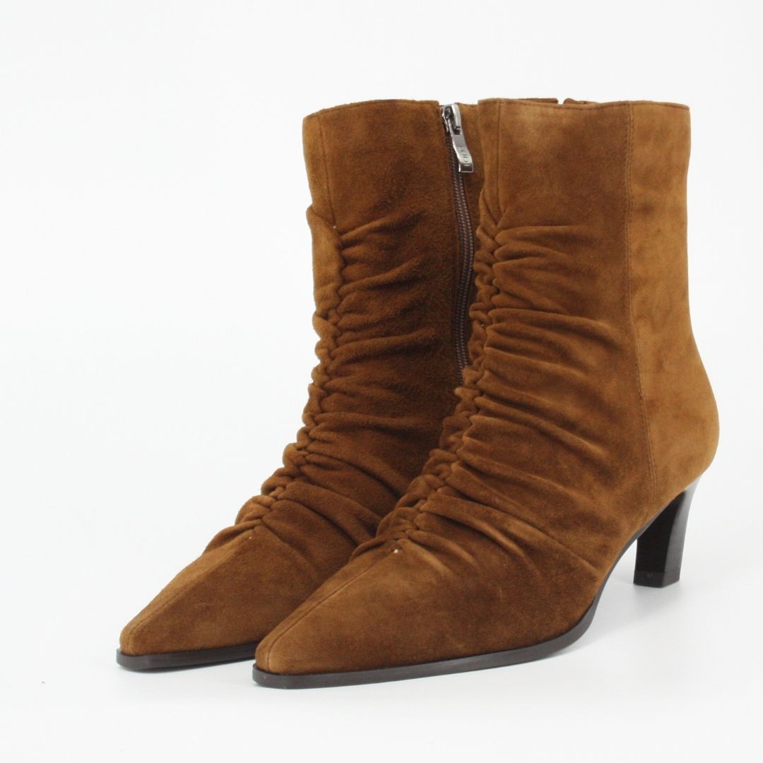Lodi MENTA Brown Suede Ankle Boots
