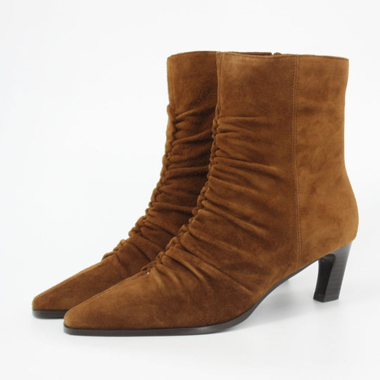 Lodi MENTA Brown Suede Ankle Boots