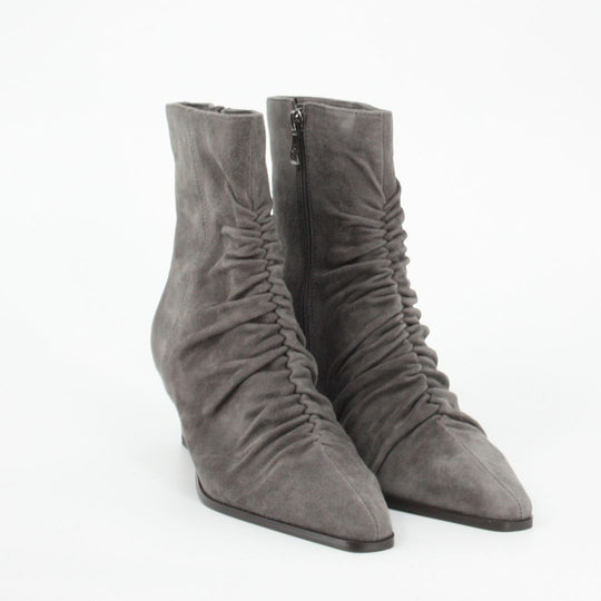 Lodi MENTA Grey Suede Ankle Boots