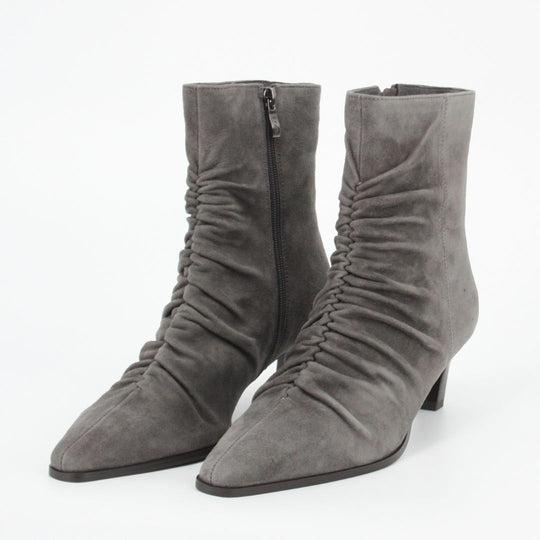Lodi MENTA Grey Suede Ankle Boots