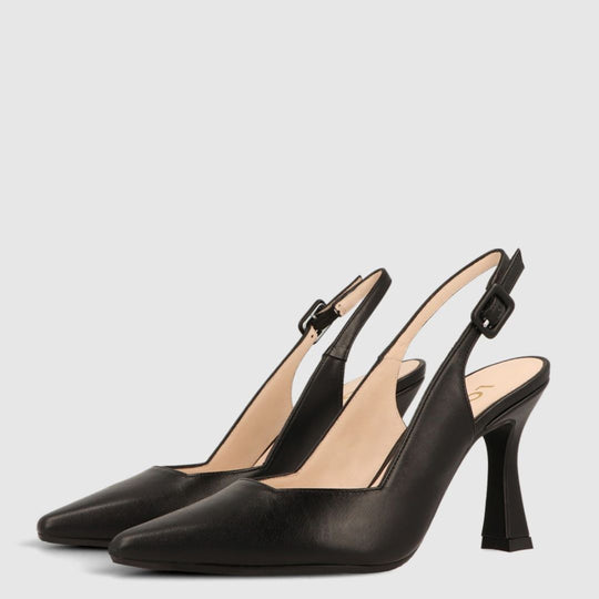 Lodi MODERN Black Leather High Heels