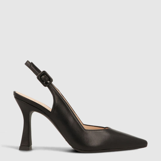 Lodi MODERN Black Leather High Heels