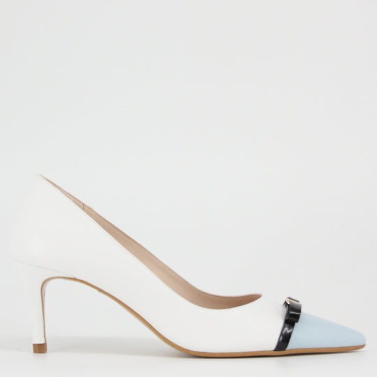 Lodi NANEL Blue Leather Pumps