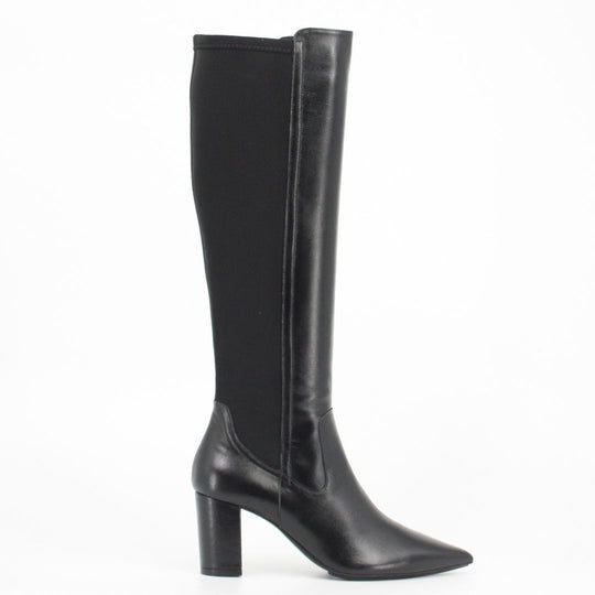 Lodi NEFER Black Leather Knee-high Boots