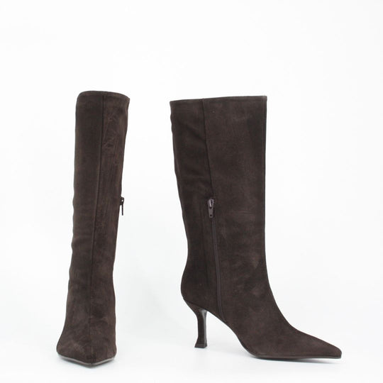 Lodi ROMANA Brown Suede Knee-high Boots