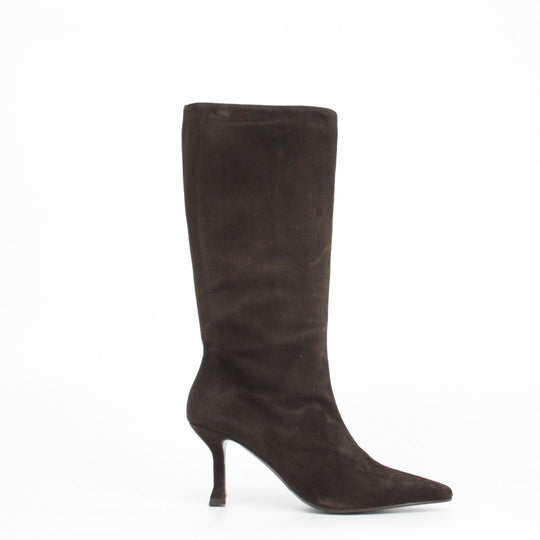 Lodi ROMANA Brown Suede Knee-high Boots