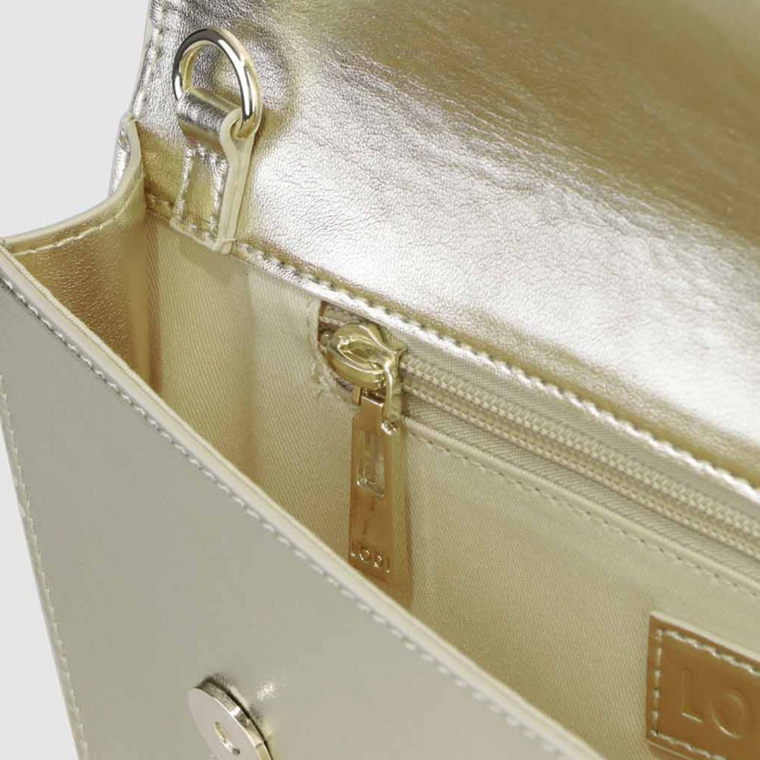 Lodi OLIVIA Gold Clutch Bag