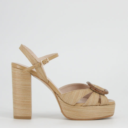 Lodi PAPU Beige Platform Court Shoes