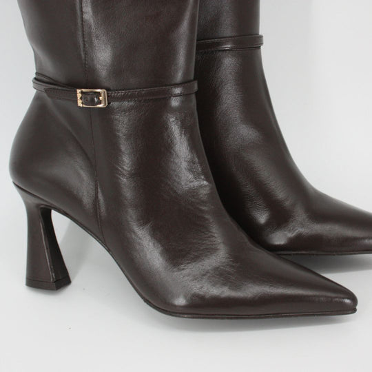 Lodi RALESA Brown Knee-high Leather Boots