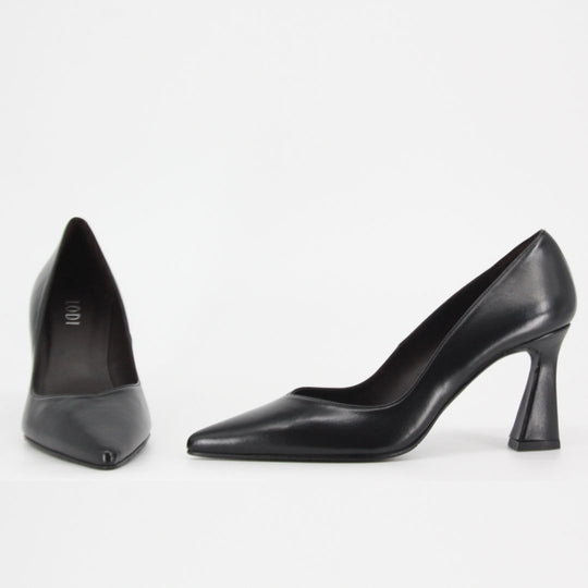 Lodi RALINA Black Leather Pump