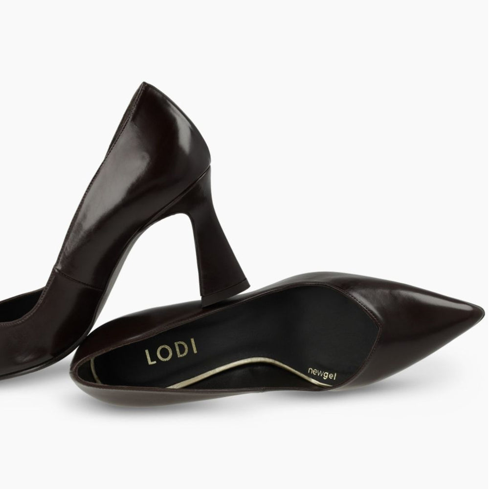 Lodi RALINA Brown Leather Pumps