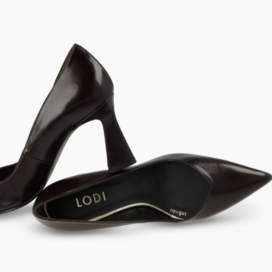 Lodi RALINA Brown Leather Pump