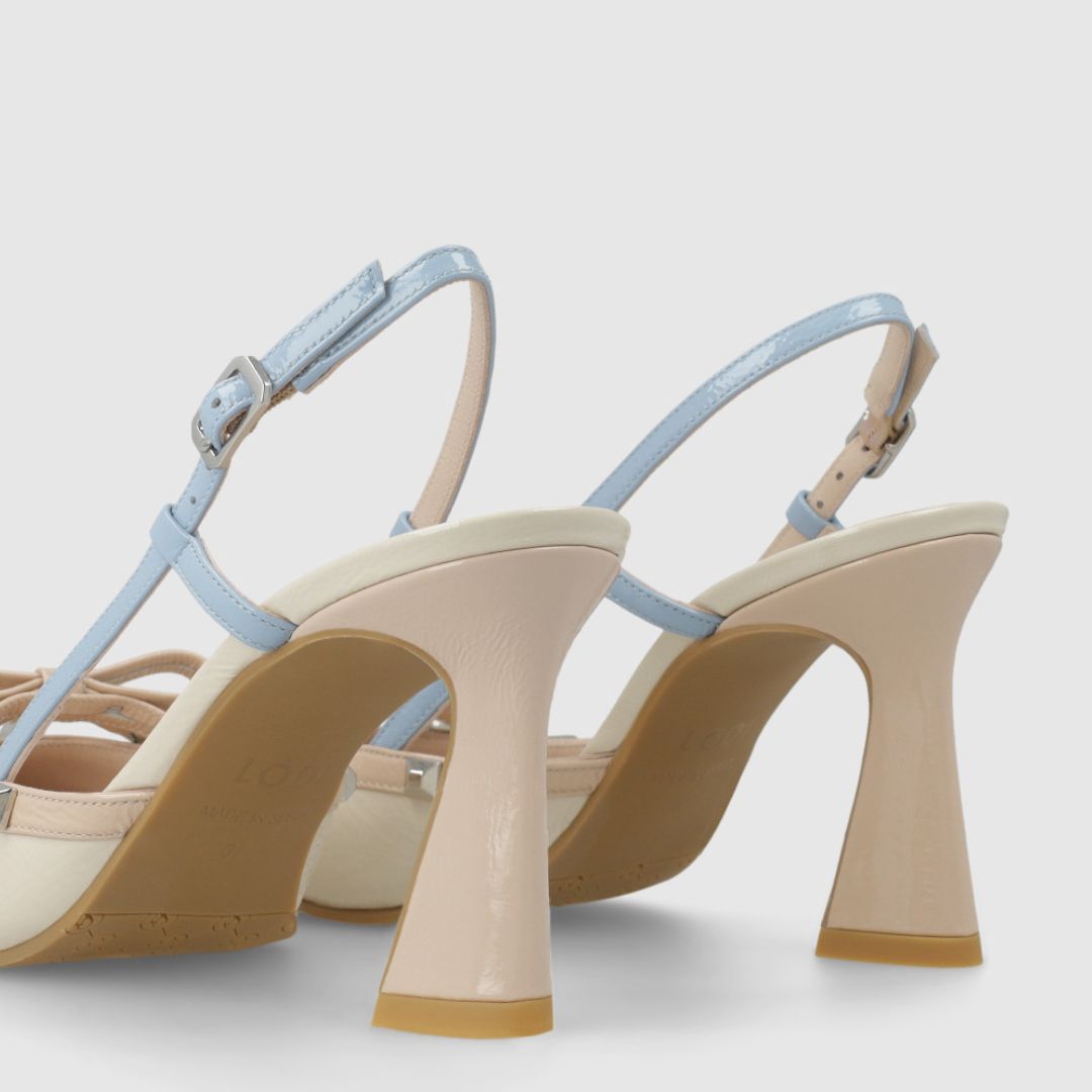 Lodi RAMUSIR Beige Slingback Pumps