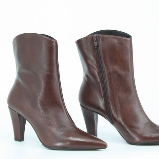 Lodi RECIS Brown Leather Ankle Boots