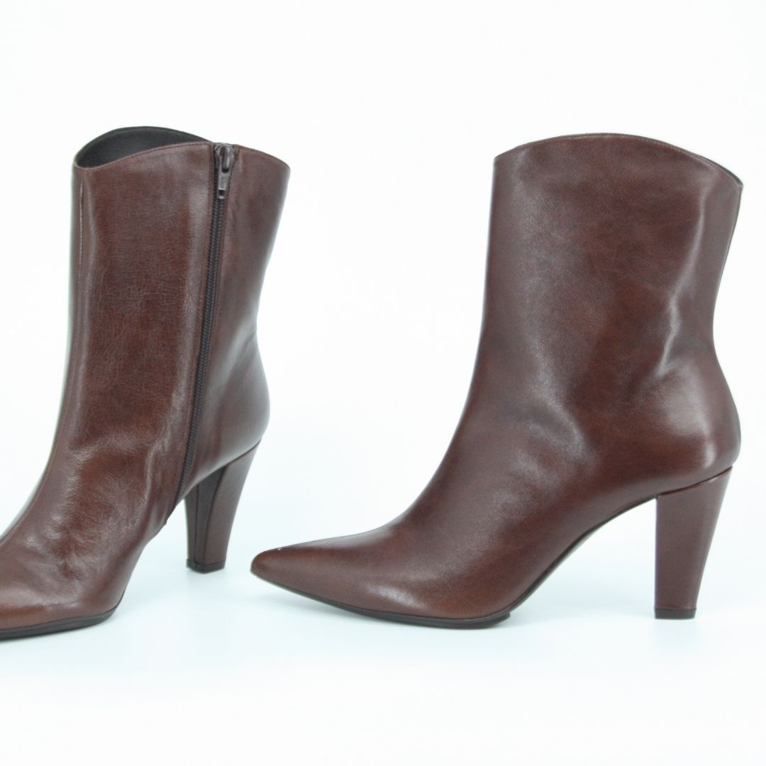 Lodi RECIS Brown Leather Ankle Boots