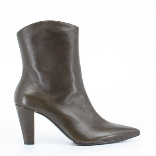 Lodi RECIS Green Leather Ankle Boots